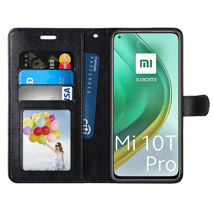 For Xiaomi Mi 10T 5G / 10T Pro 5G Pure Color Horizontal Flip PU Leather Case with Holder & Card Slots & Wallet & Photo Frame