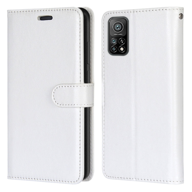 For Xiaomi Mi 10T 5G / 10T Pro 5G Pure Color Horizontal Flip PU Leather Case with Holder & Card Slots & Wallet & Photo Frame