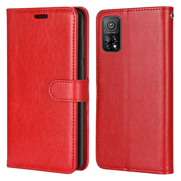 For Xiaomi Mi 10T 5G / 10T Pro 5G Pure Color Horizontal Flip PU Leather Case with Holder & Card Slots & Wallet & Photo Frame