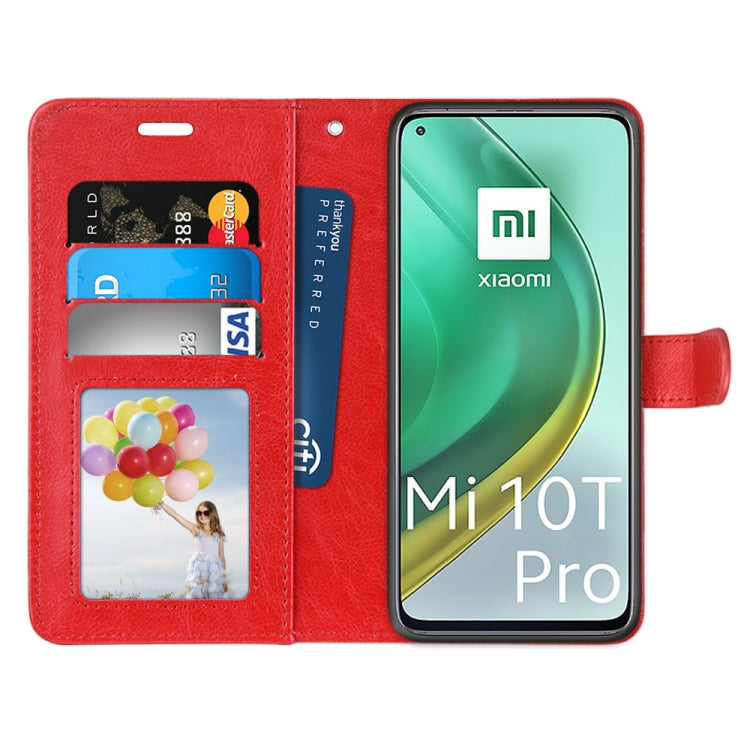 For Xiaomi Mi 10T 5G / 10T Pro 5G Pure Color Horizontal Flip PU Leather Case with Holder & Card Slots & Wallet & Photo Frame