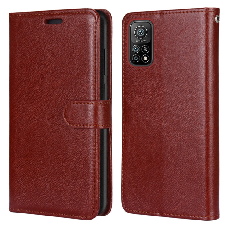 For Xiaomi Mi 10T 5G / 10T Pro 5G Pure Color Horizontal Flip PU Leather Case with Holder & Card Slots & Wallet & Photo Frame