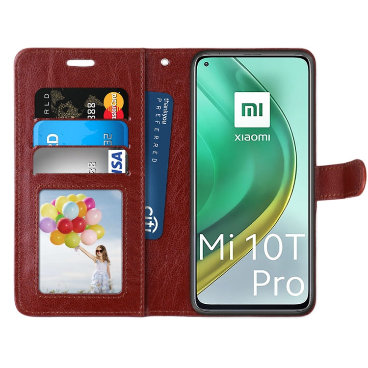 For Xiaomi Mi 10T 5G / 10T Pro 5G Pure Color Horizontal Flip PU Leather Case with Holder & Card Slots & Wallet & Photo Frame