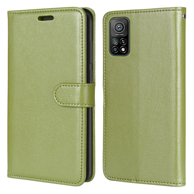 For Xiaomi Mi 10T 5G / 10T Pro 5G Pure Color Horizontal Flip PU Leather Case with Holder & Card Slots & Wallet & Photo Frame