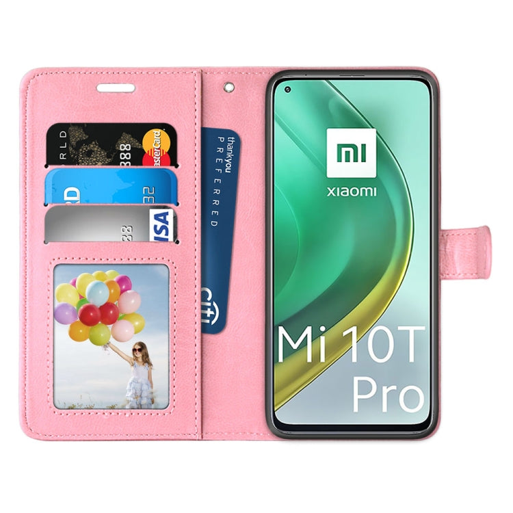 For Xiaomi Mi 10T 5G / 10T Pro 5G Pure Color Horizontal Flip PU Leather Case with Holder & Card Slots & Wallet & Photo Frame