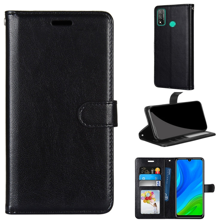 For Huawei P Smart 2020 Pure Color Horizontal Flip PU Leather Case with Holder & Card Slots & Wallet & Photo Frame