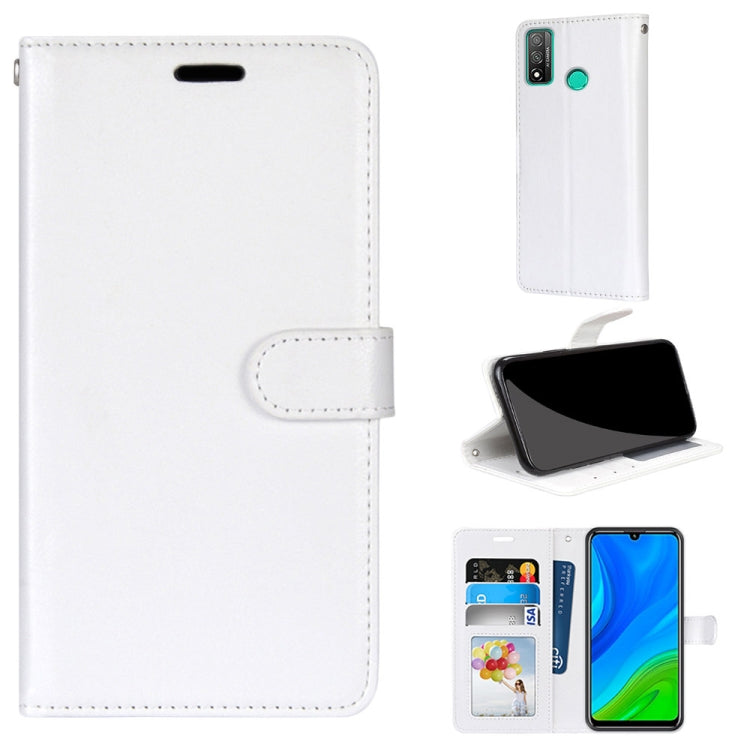 For Huawei P Smart 2020 Pure Color Horizontal Flip PU Leather Case with Holder & Card Slots & Wallet & Photo Frame