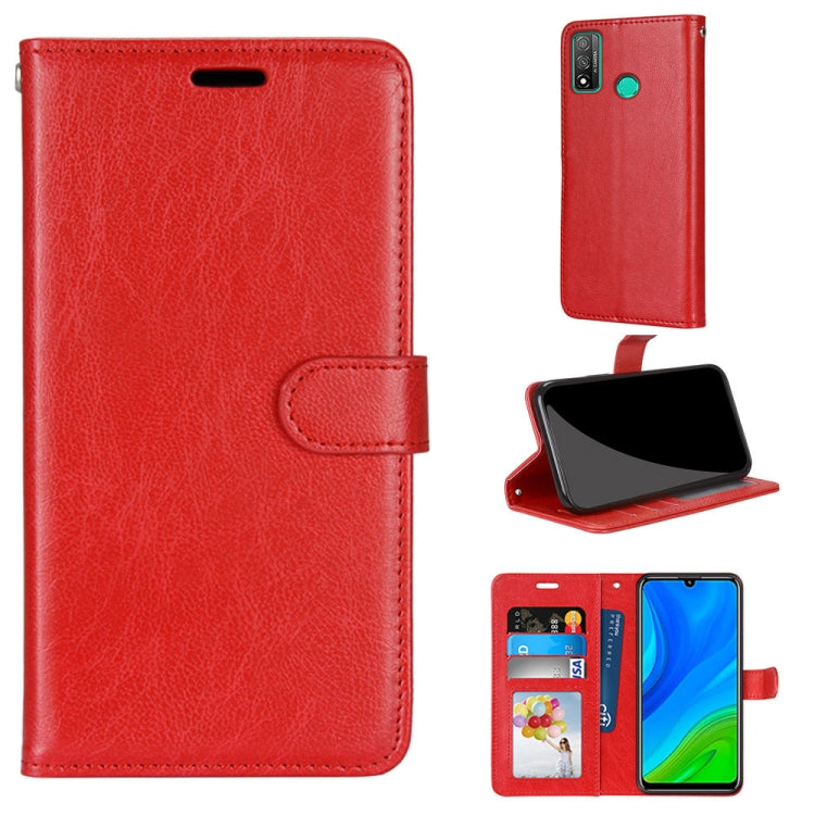 For Huawei P Smart 2020 Pure Color Horizontal Flip PU Leather Case with Holder & Card Slots & Wallet & Photo Frame
