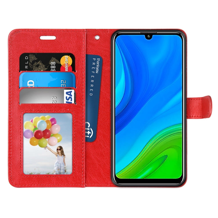 For Huawei P Smart 2020 Pure Color Horizontal Flip PU Leather Case with Holder & Card Slots & Wallet & Photo Frame