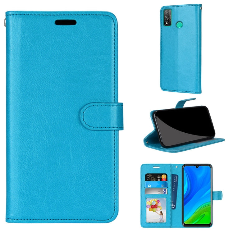 For Huawei P Smart 2020 Pure Color Horizontal Flip PU Leather Case with Holder & Card Slots & Wallet & Photo Frame