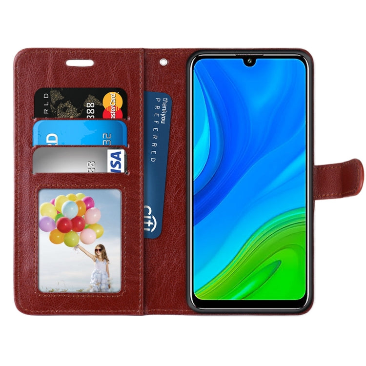 For Huawei P Smart 2020 Pure Color Horizontal Flip PU Leather Case with Holder & Card Slots & Wallet & Photo Frame