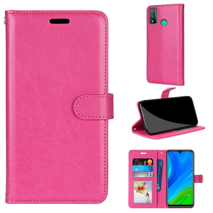 For Huawei P Smart 2020 Pure Color Horizontal Flip PU Leather Case with Holder & Card Slots & Wallet & Photo Frame