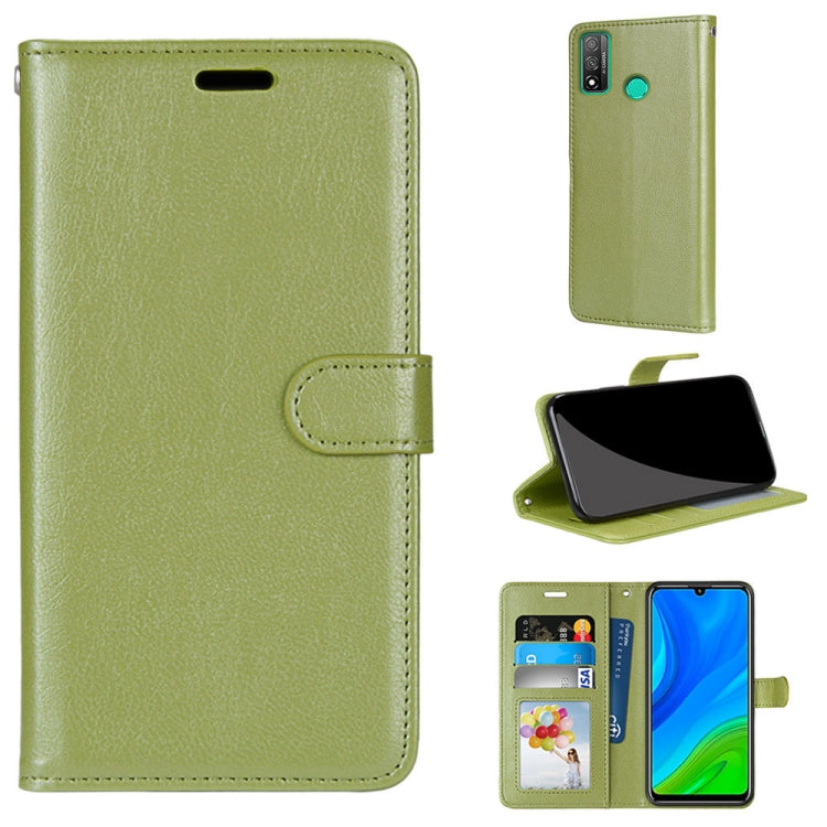 For Huawei P Smart 2020 Pure Color Horizontal Flip PU Leather Case with Holder & Card Slots & Wallet & Photo Frame