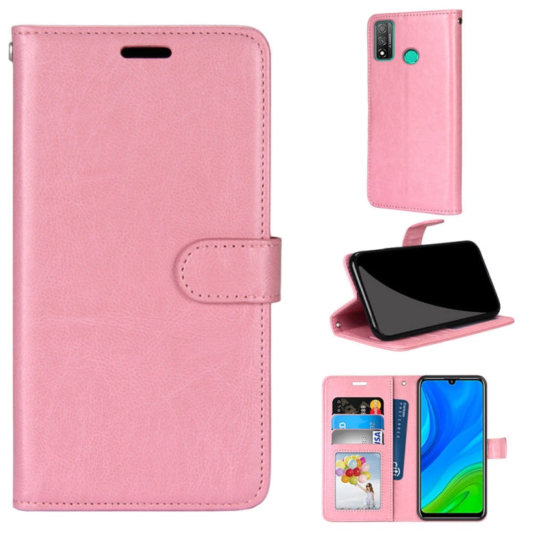 For Huawei P Smart 2020 Pure Color Horizontal Flip PU Leather Case with Holder & Card Slots & Wallet & Photo Frame