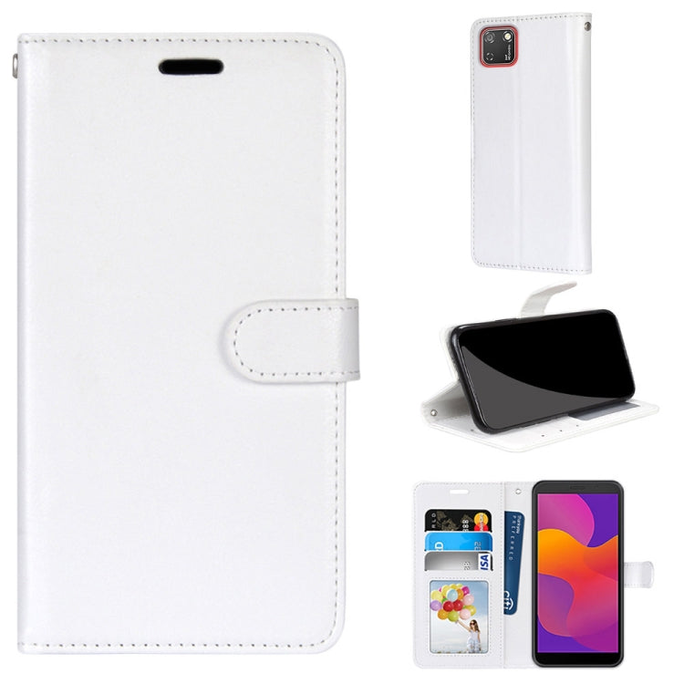 For Huawei Y5p & Honor 9S Pure Color Horizontal Flip PU Leather Case with Holder & Card Slots & Wallet & Photo Frame