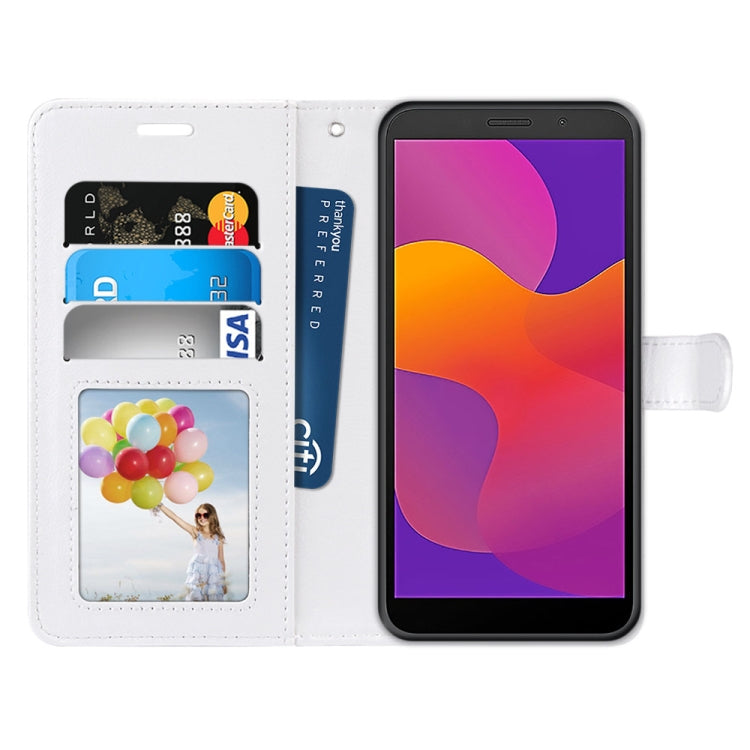 For Huawei Y5p & Honor 9S Pure Color Horizontal Flip PU Leather Case with Holder & Card Slots & Wallet & Photo Frame
