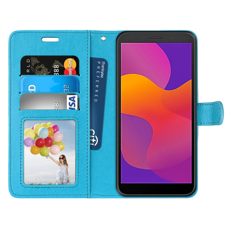 For Huawei Y5p & Honor 9S Pure Color Horizontal Flip PU Leather Case with Holder & Card Slots & Wallet & Photo Frame