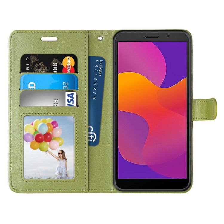 For Huawei Y5p & Honor 9S Pure Color Horizontal Flip PU Leather Case with Holder & Card Slots & Wallet & Photo Frame