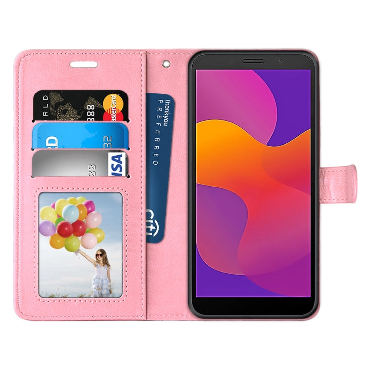 For Huawei Y5p & Honor 9S Pure Color Horizontal Flip PU Leather Case with Holder & Card Slots & Wallet & Photo Frame