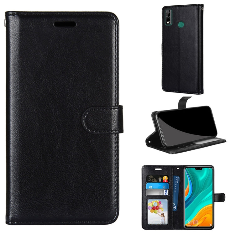For Huawei Y8s Pure Color Horizontal Flip PU Leather Case with Holder & Card Slots & Wallet & Photo Frame
