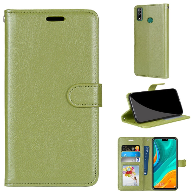 For Huawei Y8s Pure Color Horizontal Flip PU Leather Case with Holder & Card Slots & Wallet & Photo Frame