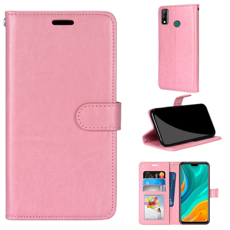 For Huawei Y8s Pure Color Horizontal Flip PU Leather Case with Holder & Card Slots & Wallet & Photo Frame