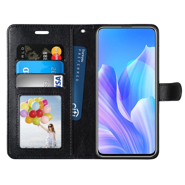 For Huawei Enjoy 20 Plus Pure Color Horizontal Flip PU Leather Case with Holder & Card Slots & Wallet & Photo Frame