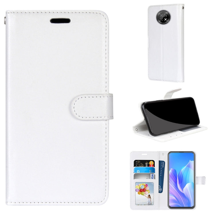 For Huawei Enjoy 20 Plus Pure Color Horizontal Flip PU Leather Case with Holder & Card Slots & Wallet & Photo Frame