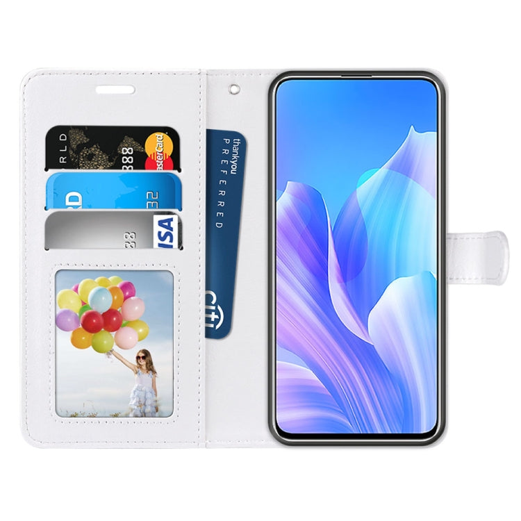 For Huawei Enjoy 20 Plus Pure Color Horizontal Flip PU Leather Case with Holder & Card Slots & Wallet & Photo Frame