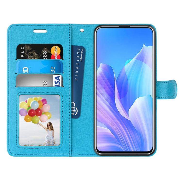 For Huawei Enjoy 20 Plus Pure Color Horizontal Flip PU Leather Case with Holder & Card Slots & Wallet & Photo Frame