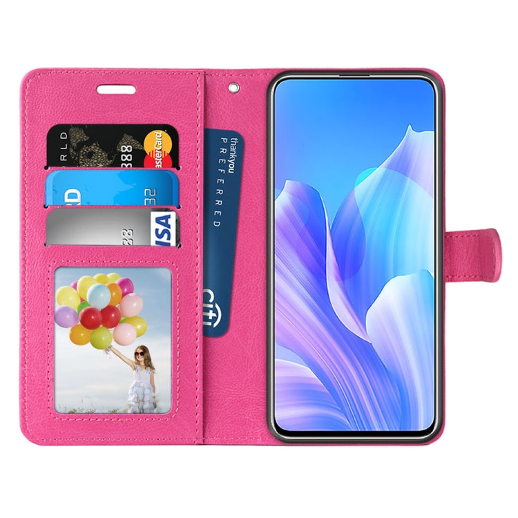 For Huawei Enjoy 20 Plus Pure Color Horizontal Flip PU Leather Case with Holder & Card Slots & Wallet & Photo Frame