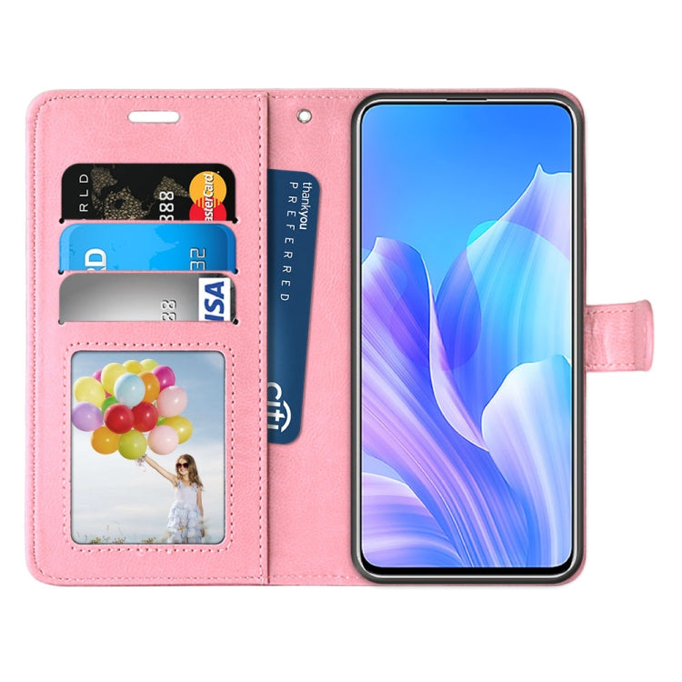 For Huawei Enjoy 20 Plus Pure Color Horizontal Flip PU Leather Case with Holder & Card Slots & Wallet & Photo Frame