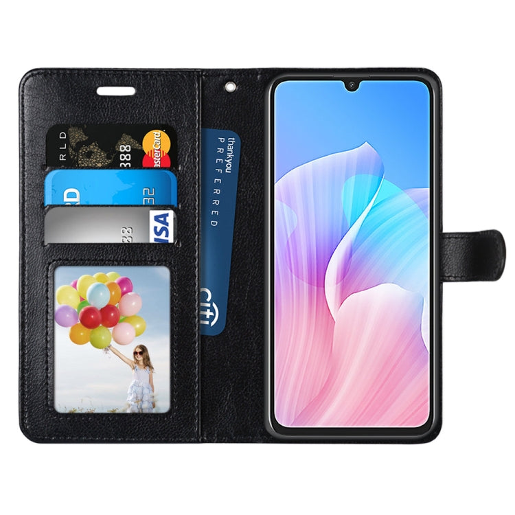For Huawei Enjoy Z & Enjoy 20 Pro Pure Color Horizontal Flip PU Leather Case with Holder & Card Slots & Wallet & Photo Frame