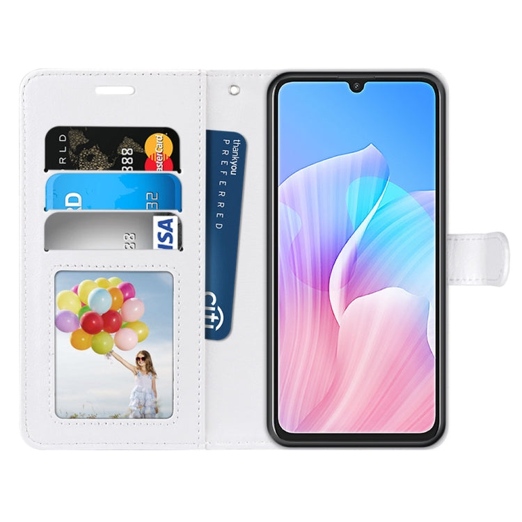 For Huawei Enjoy Z & Enjoy 20 Pro Pure Color Horizontal Flip PU Leather Case with Holder & Card Slots & Wallet & Photo Frame