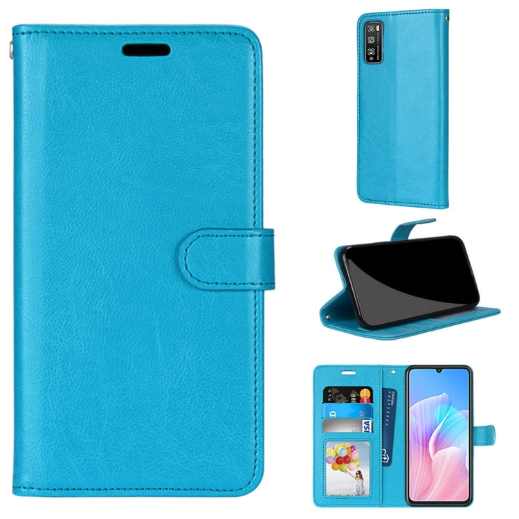For Huawei Enjoy Z & Enjoy 20 Pro Pure Color Horizontal Flip PU Leather Case with Holder & Card Slots & Wallet & Photo Frame