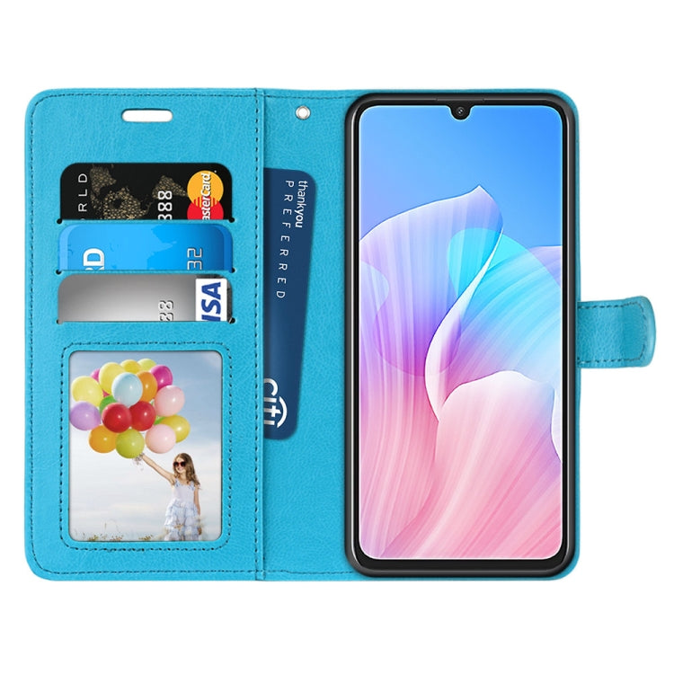 For Huawei Enjoy Z & Enjoy 20 Pro Pure Color Horizontal Flip PU Leather Case with Holder & Card Slots & Wallet & Photo Frame