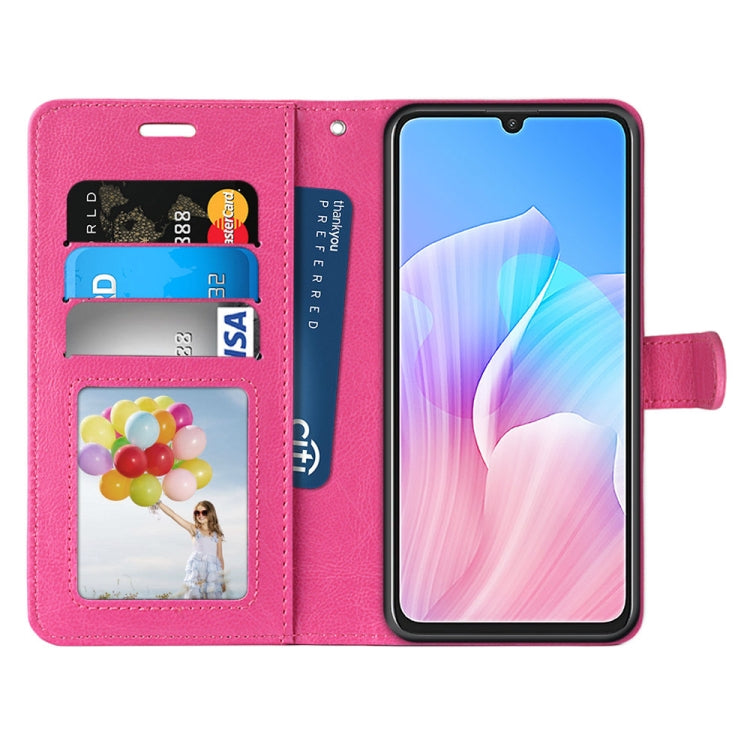 For Huawei Enjoy Z & Enjoy 20 Pro Pure Color Horizontal Flip PU Leather Case with Holder & Card Slots & Wallet & Photo Frame
