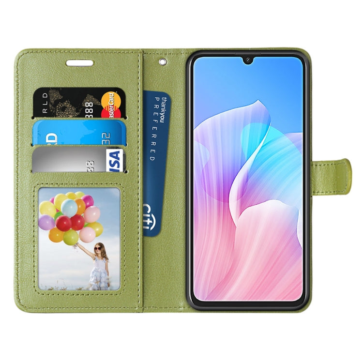 For Huawei Enjoy Z & Enjoy 20 Pro Pure Color Horizontal Flip PU Leather Case with Holder & Card Slots & Wallet & Photo Frame