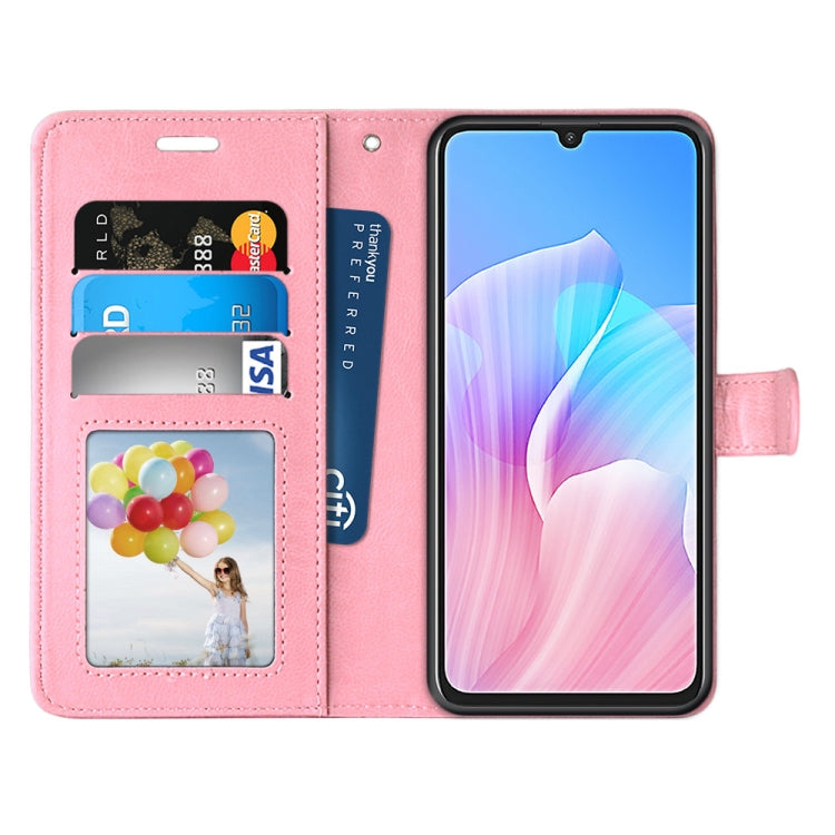 For Huawei Enjoy Z & Enjoy 20 Pro Pure Color Horizontal Flip PU Leather Case with Holder & Card Slots & Wallet & Photo Frame