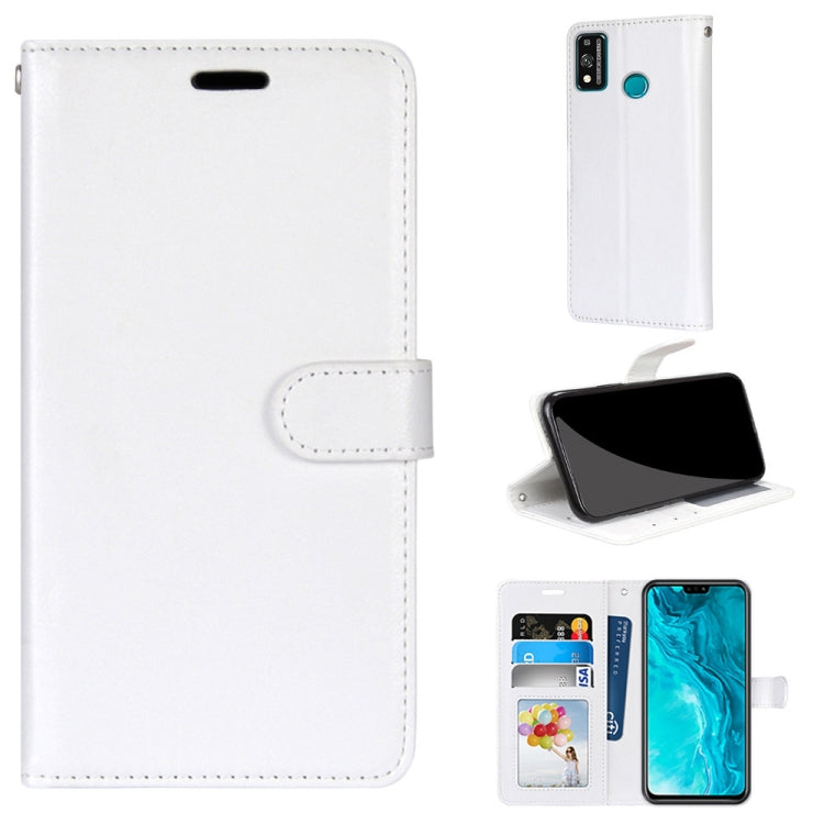 For Huawei Honor 9X Lite Pure Color Horizontal Flip PU Leather Case with Holder & Card Slots & Wallet & Photo Frame