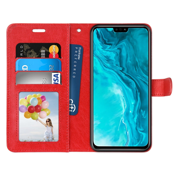 For Huawei Honor 9X Lite Pure Color Horizontal Flip PU Leather Case with Holder & Card Slots & Wallet & Photo Frame