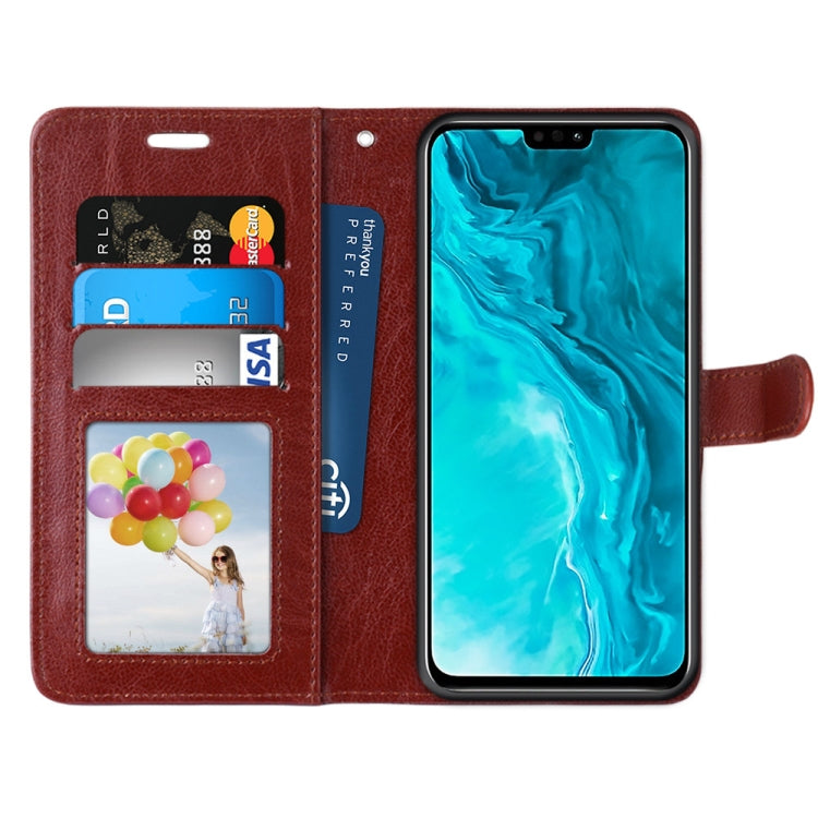 For Huawei Honor 9X Lite Pure Color Horizontal Flip PU Leather Case with Holder & Card Slots & Wallet & Photo Frame