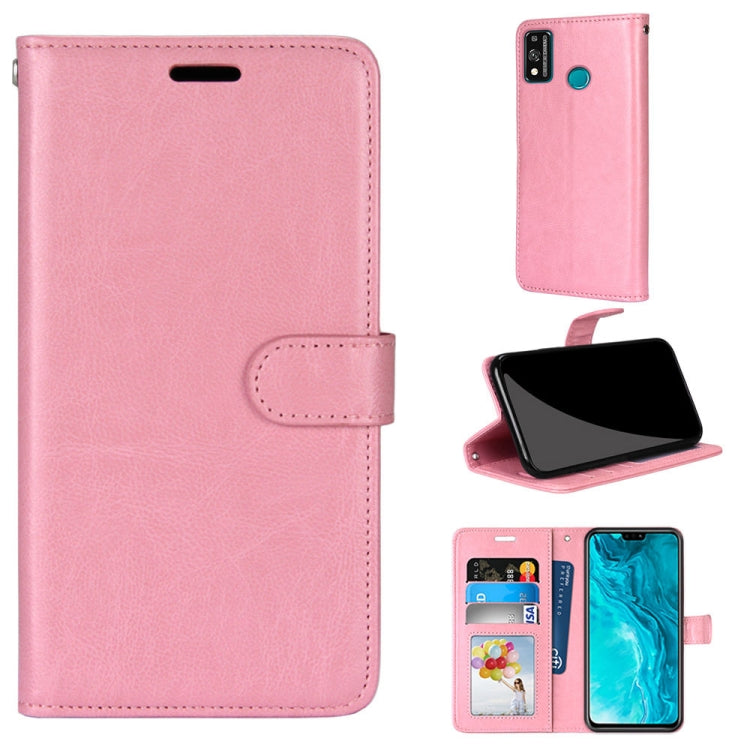 For Huawei Honor 9X Lite Pure Color Horizontal Flip PU Leather Case with Holder & Card Slots & Wallet & Photo Frame