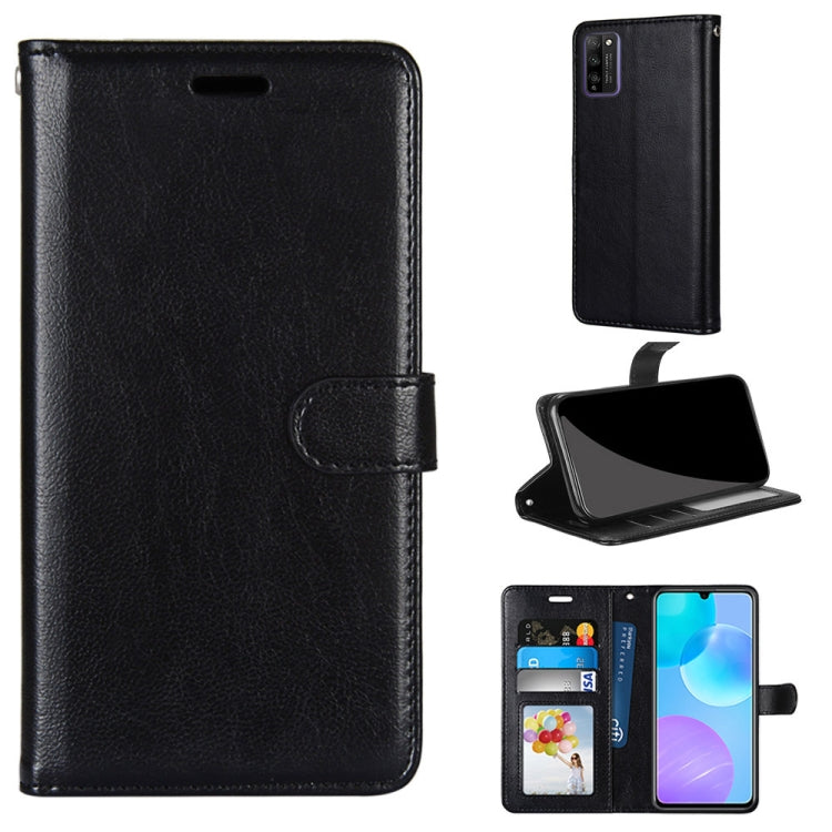 For Huawei Honor 30 Youth Pure Color Horizontal Flip PU Leather Case with Holder & Card Slots & Wallet & Photo Frame