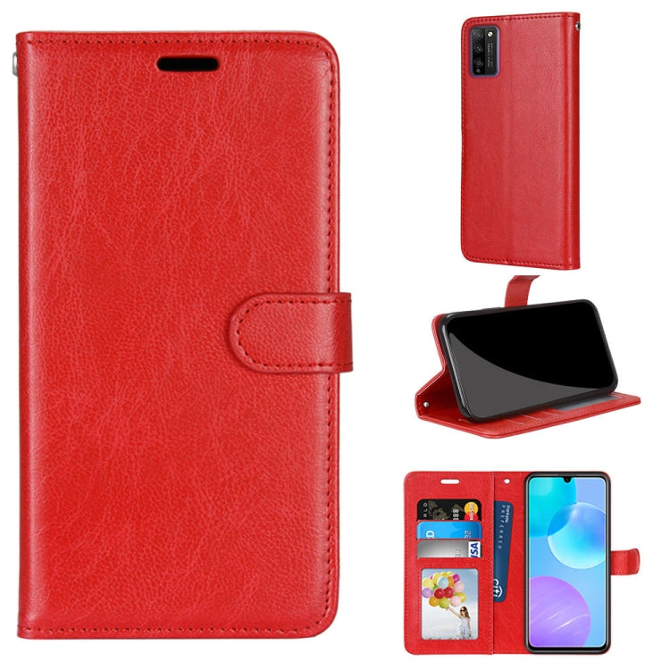For Huawei Honor 30 Youth Pure Color Horizontal Flip PU Leather Case with Holder & Card Slots & Wallet & Photo Frame