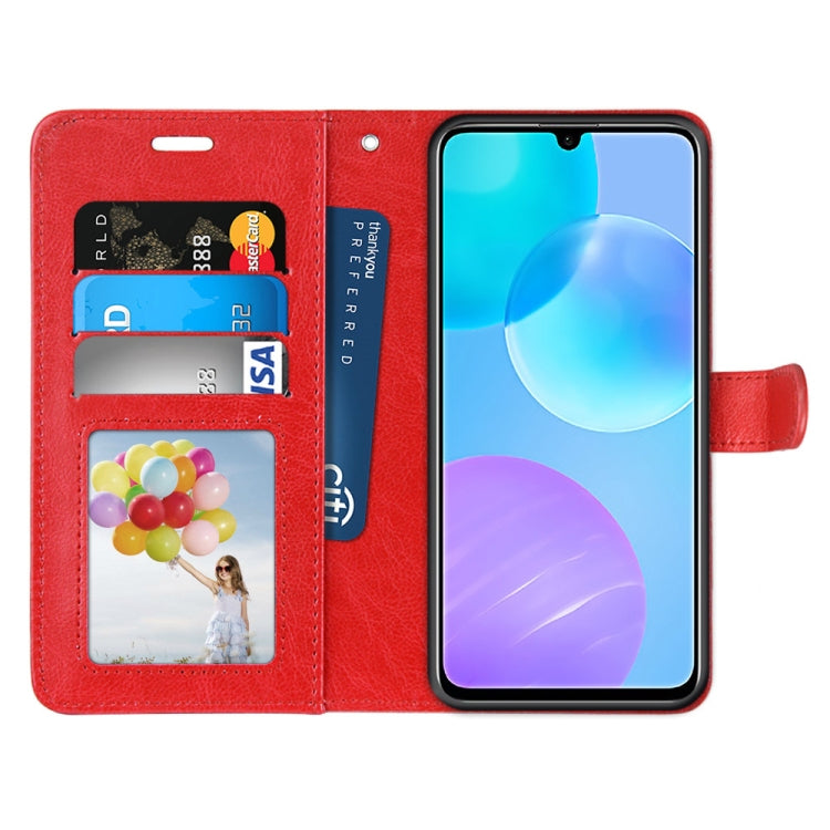 For Huawei Honor 30 Youth Pure Color Horizontal Flip PU Leather Case with Holder & Card Slots & Wallet & Photo Frame