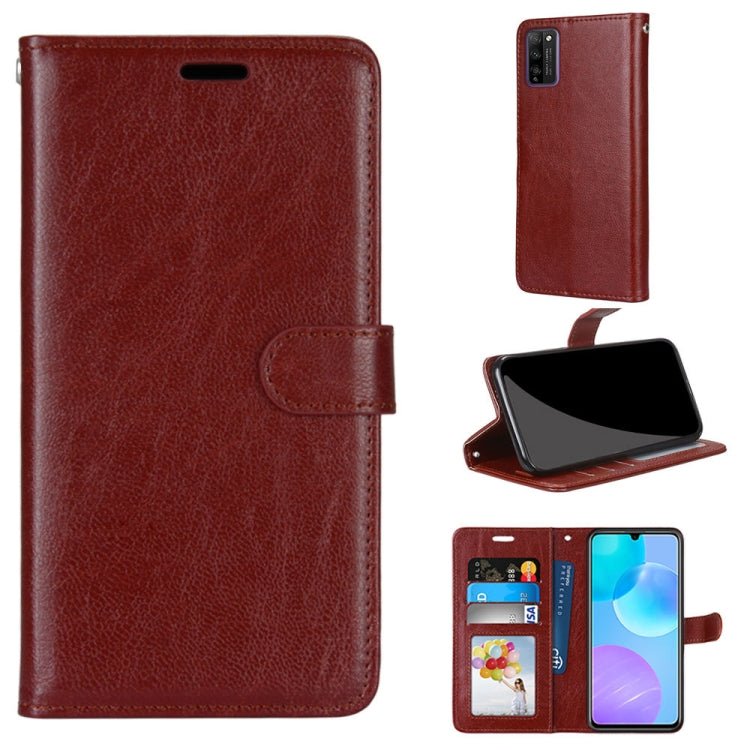 For Huawei Honor 30 Youth Pure Color Horizontal Flip PU Leather Case with Holder & Card Slots & Wallet & Photo Frame