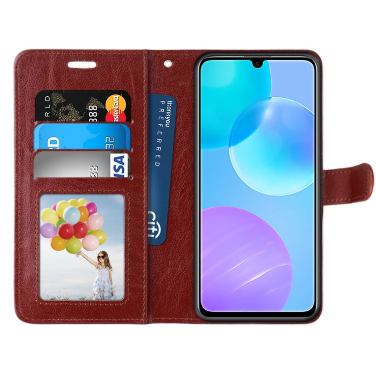 For Huawei Honor 30 Youth Pure Color Horizontal Flip PU Leather Case with Holder & Card Slots & Wallet & Photo Frame