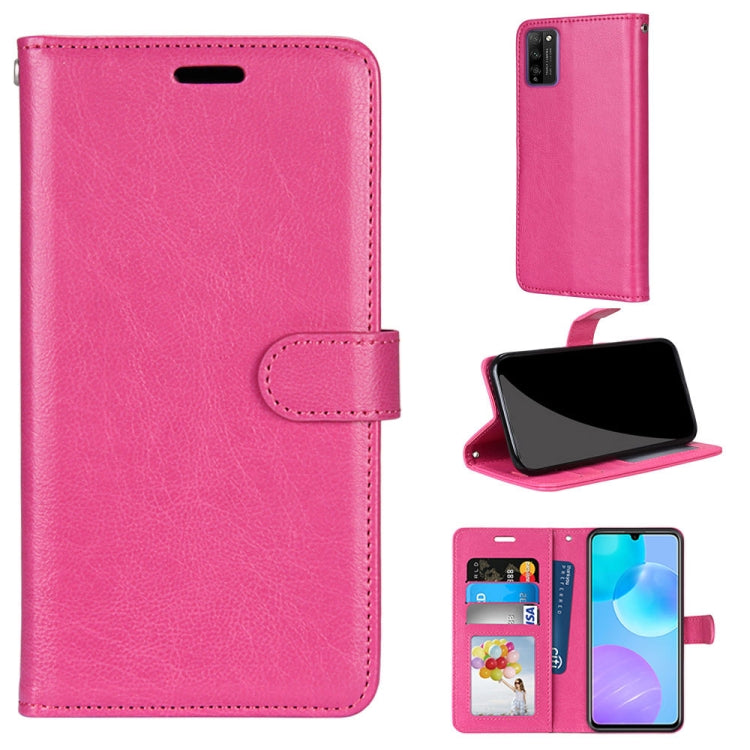 For Huawei Honor 30 Youth Pure Color Horizontal Flip PU Leather Case with Holder & Card Slots & Wallet & Photo Frame