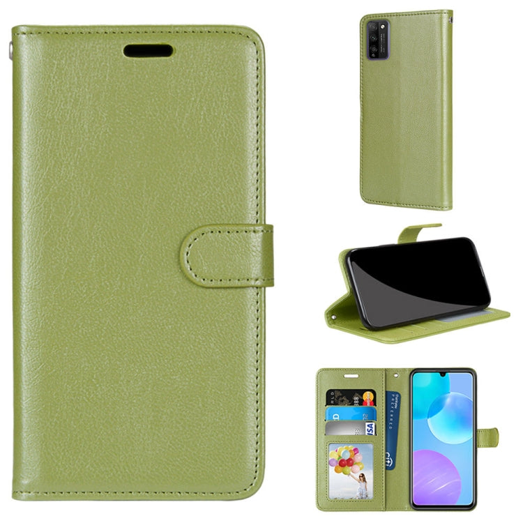 For Huawei Honor 30 Youth Pure Color Horizontal Flip PU Leather Case with Holder & Card Slots & Wallet & Photo Frame