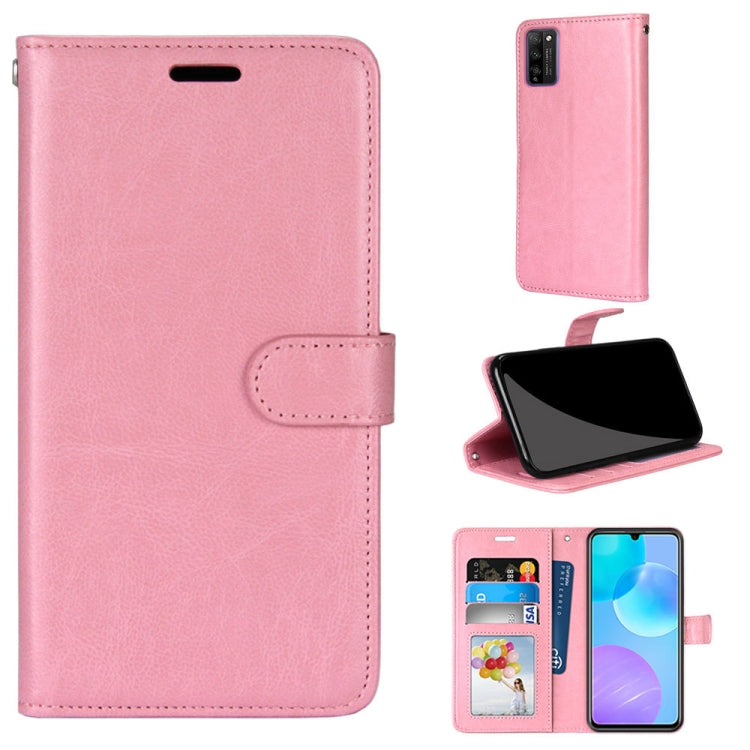 For Huawei Honor 30 Youth Pure Color Horizontal Flip PU Leather Case with Holder & Card Slots & Wallet & Photo Frame
